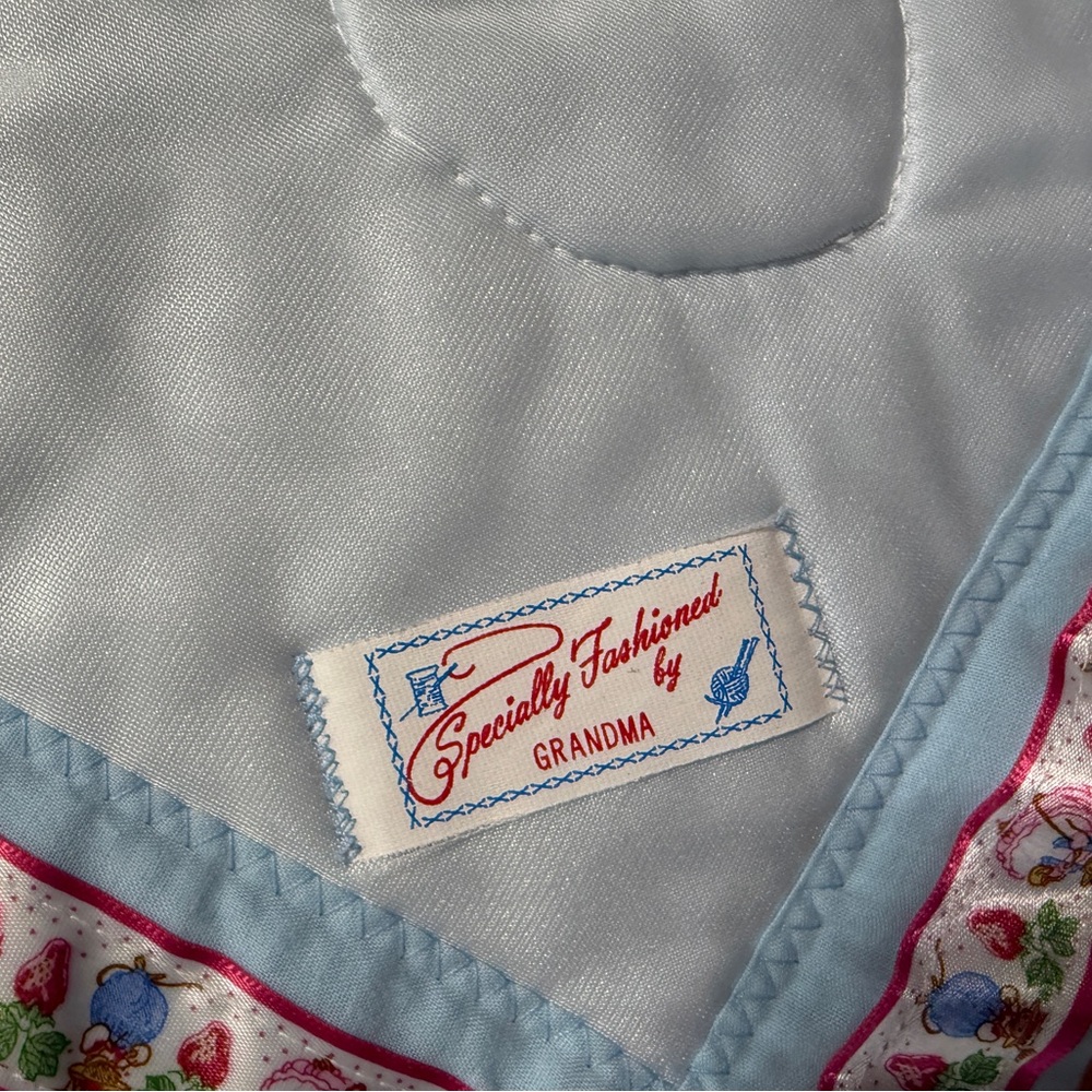 Precious Moments Pig & Skunk homemade quilted baby blanket - Picture 11 of 16